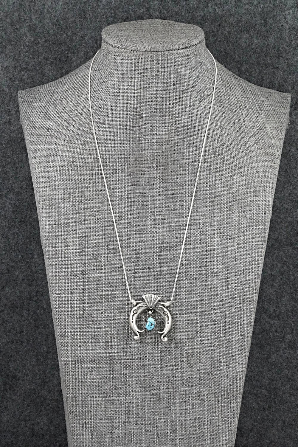 Turquoise & Sterling Silver Necklace - Gary Shorty