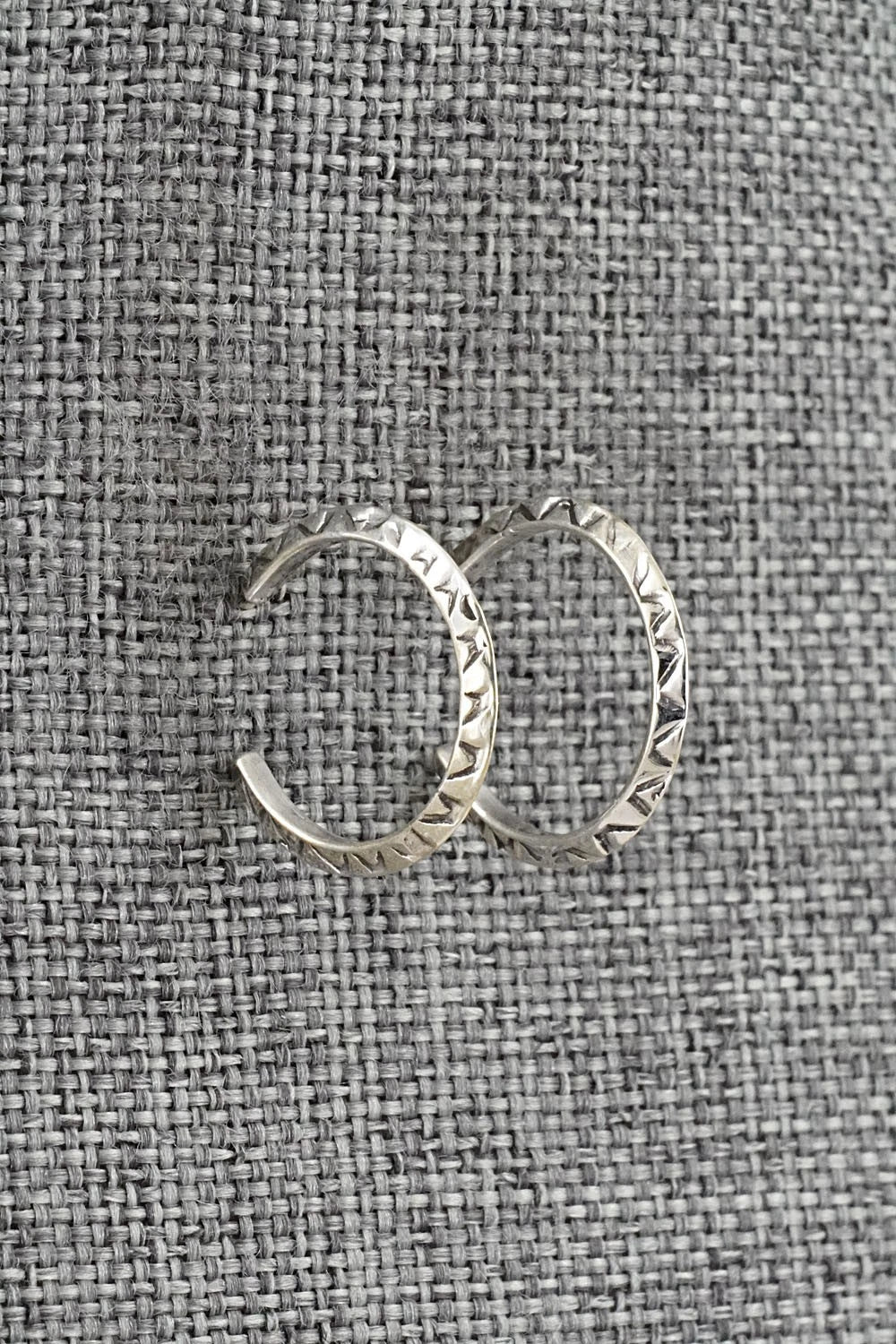 Sterling Silver Hoop Earrings - Elaine Tahe