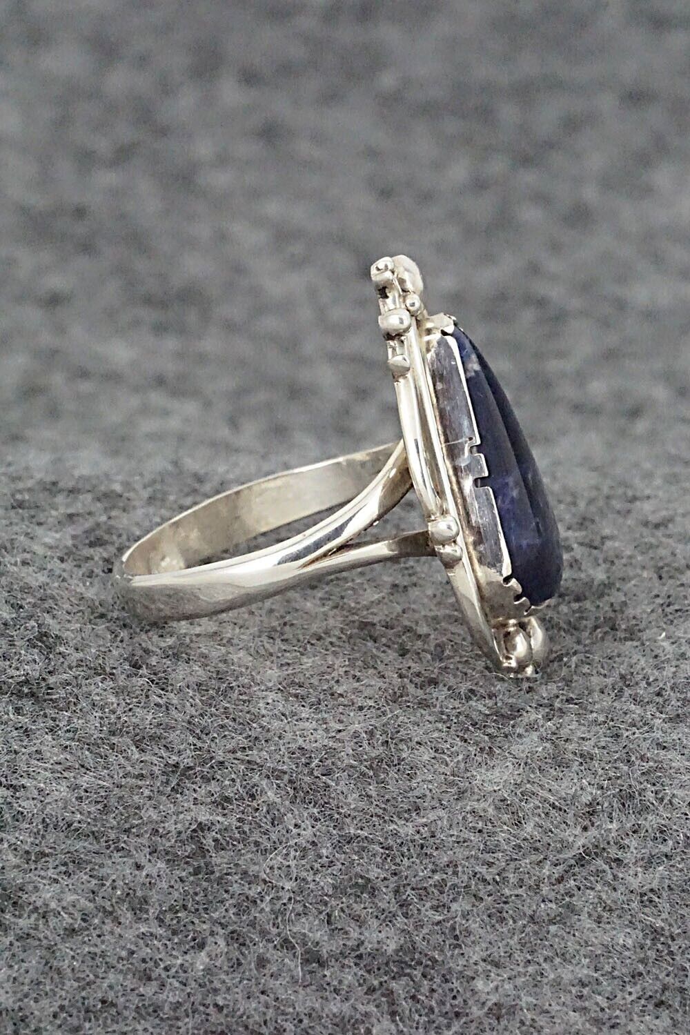 Sodalite & Sterling Silver Ring - Oliver Smith - Size 9.5