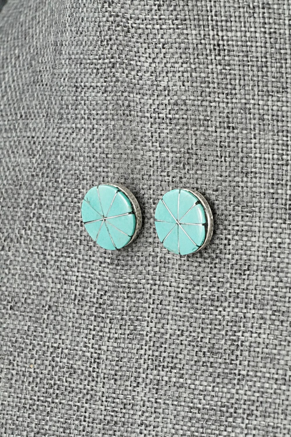 Turquoise & Sterling Silver Earrings - Johnson Laweka