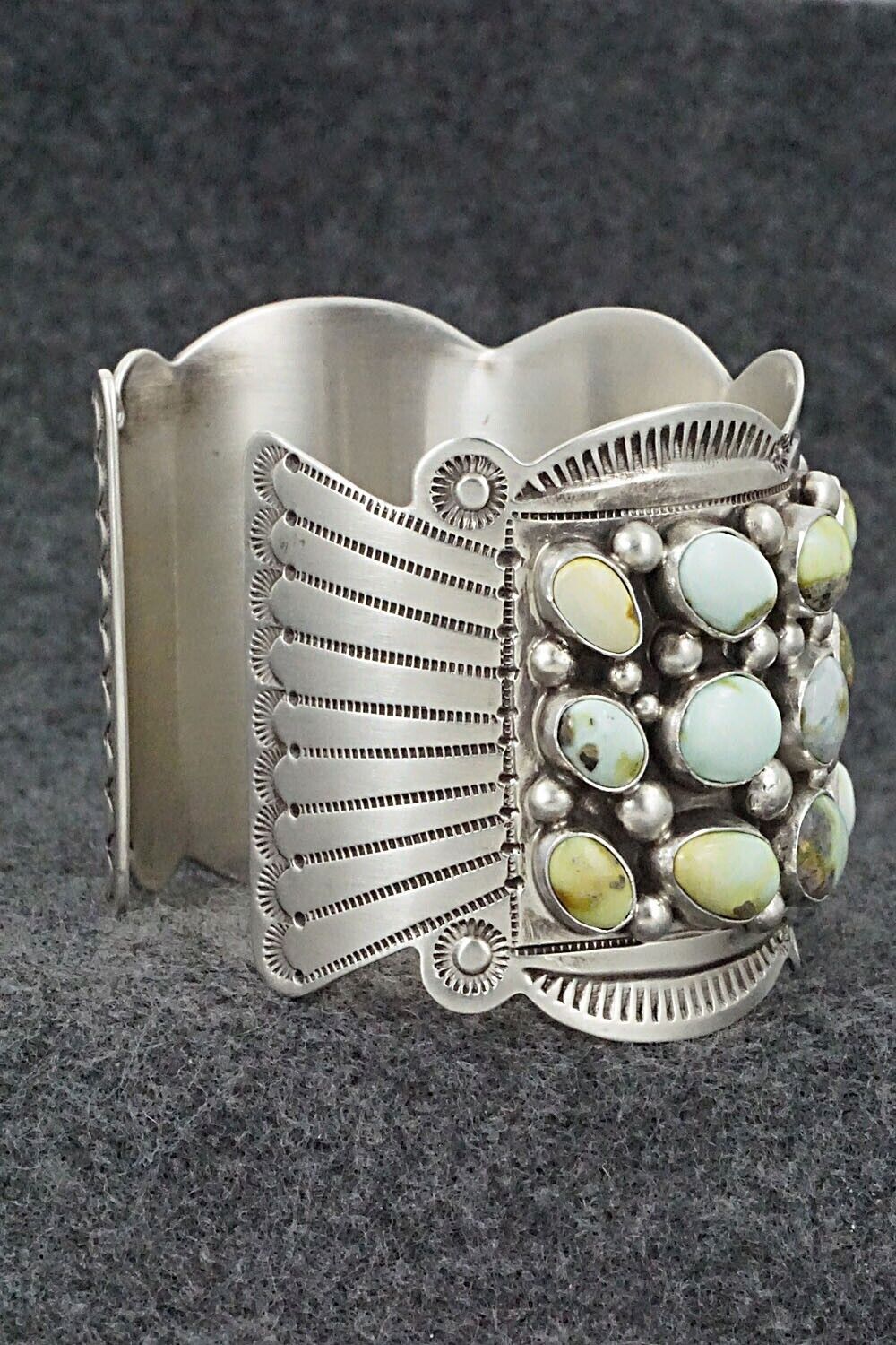 Variscite & Sterling Silver Bracelet - Tom Lewis