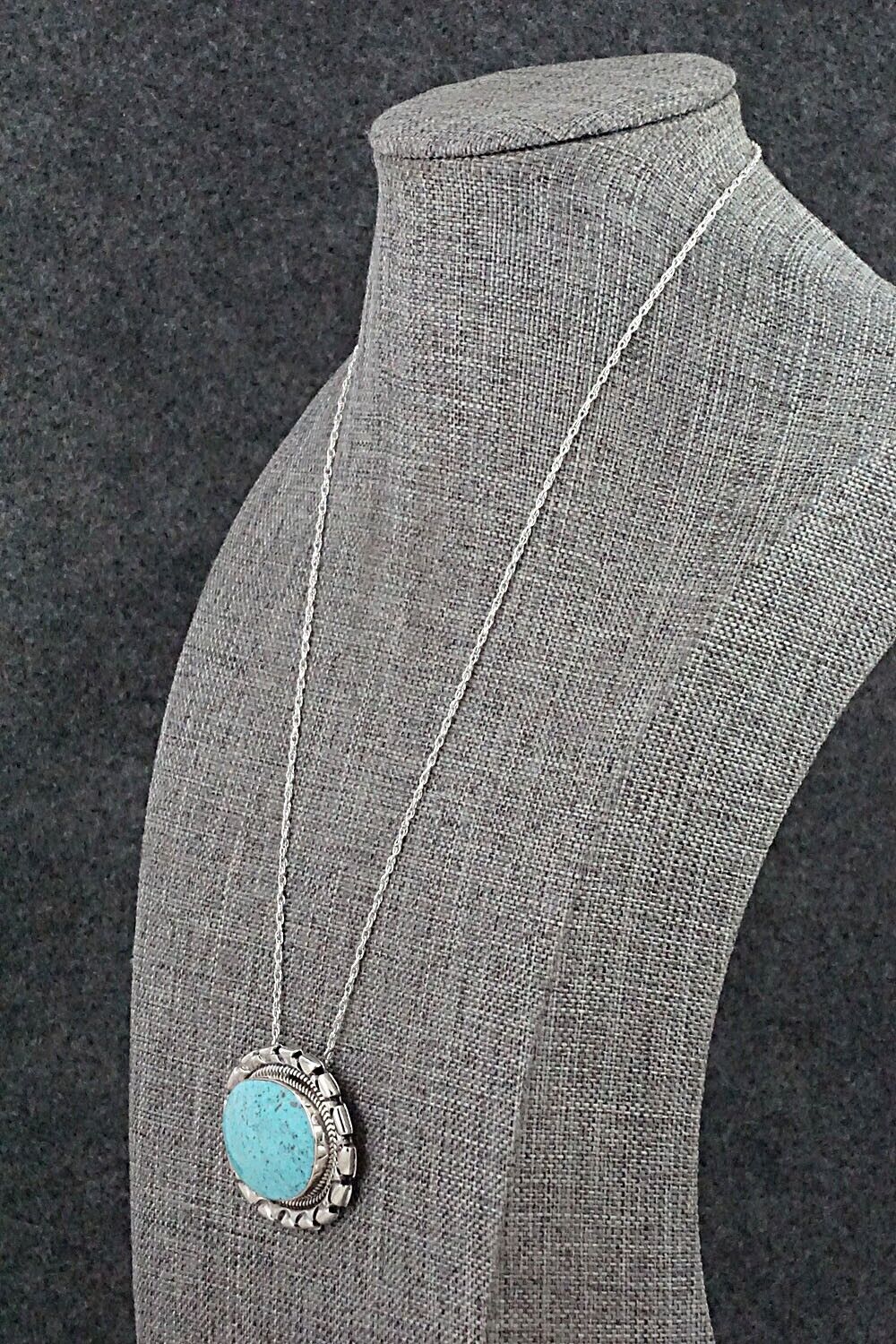 Turquoise & Sterling Silver Necklace - Jimson Belin