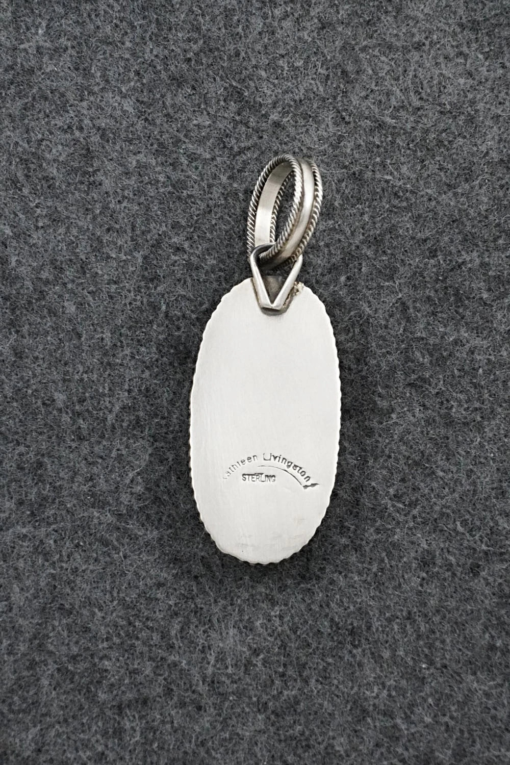 Turquoise & Sterling Silver Pendant - Kathleen Livingston