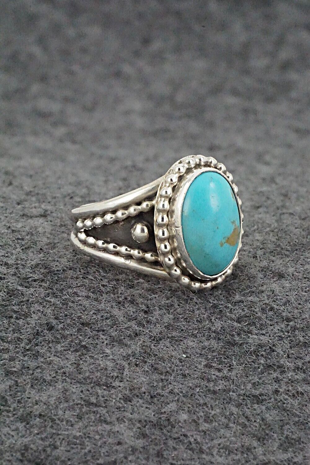 Turquoise & Sterling Silver Ring - Thomas Yazzie - Size 9