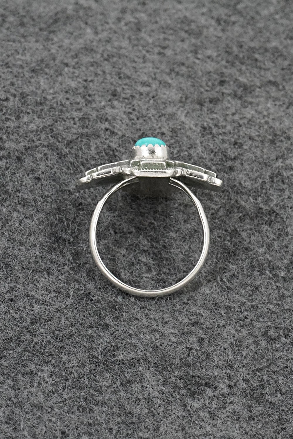 Turquoise and Sterling Silver Ring - Letricia Largo - Size 9