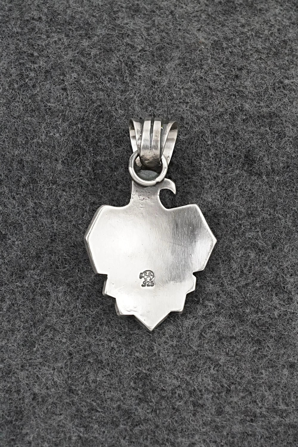 Turquoise & Sterling Silver Pendant - Jerold Joe