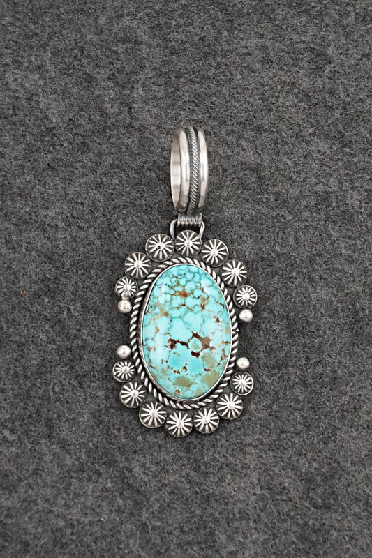 Turquoise & Sterling Silver Pendant - Michael Calladitto