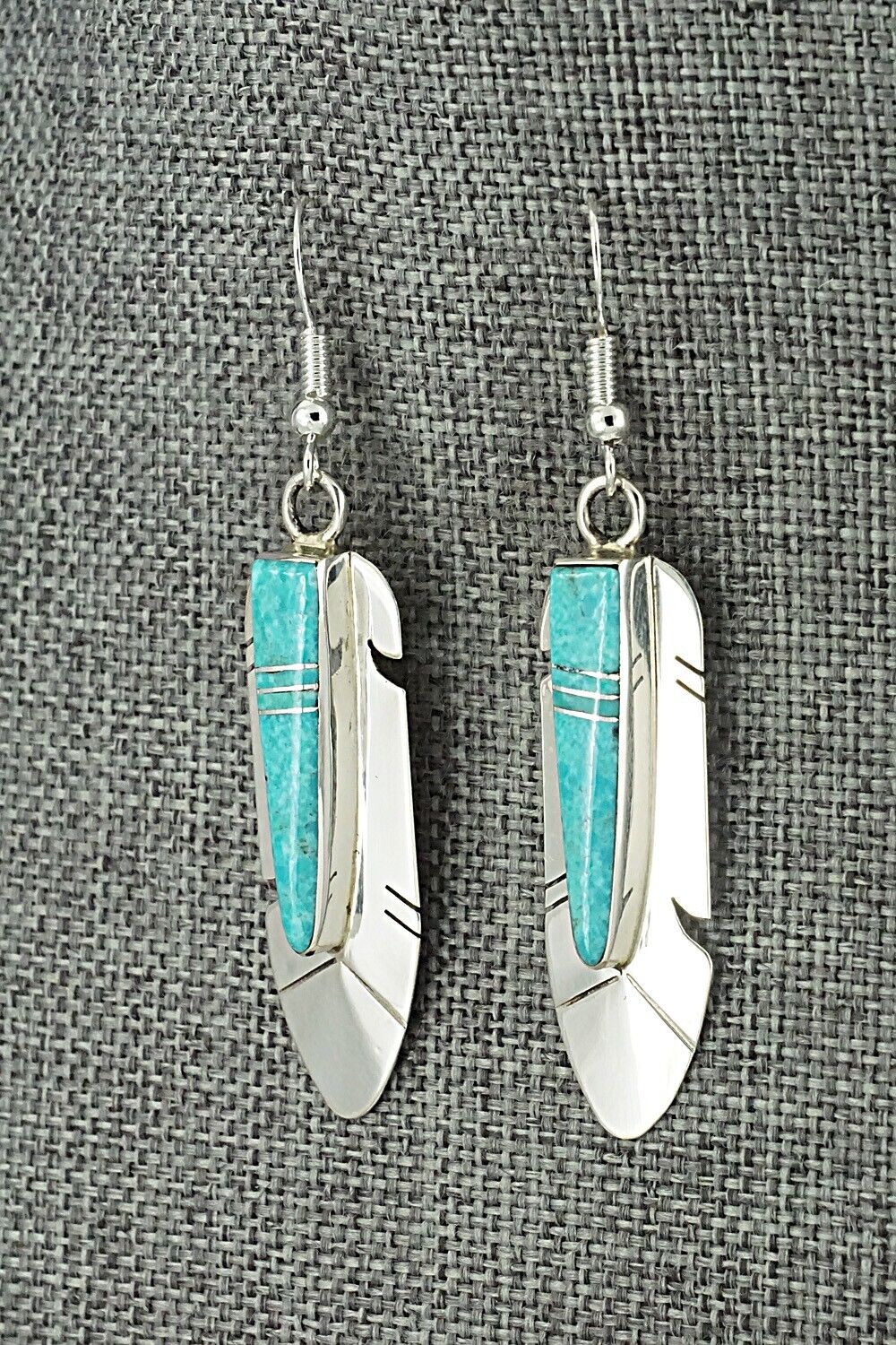 Turquoise & Sterling Silver Earrings - Marilyn Yazzie