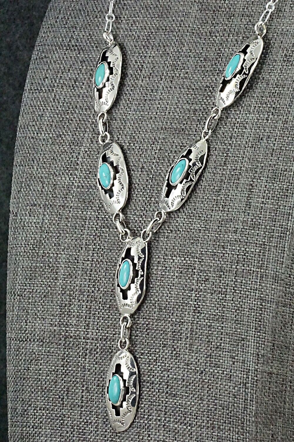 Turquoise & Sterling Silver Necklace - Bobby Platero