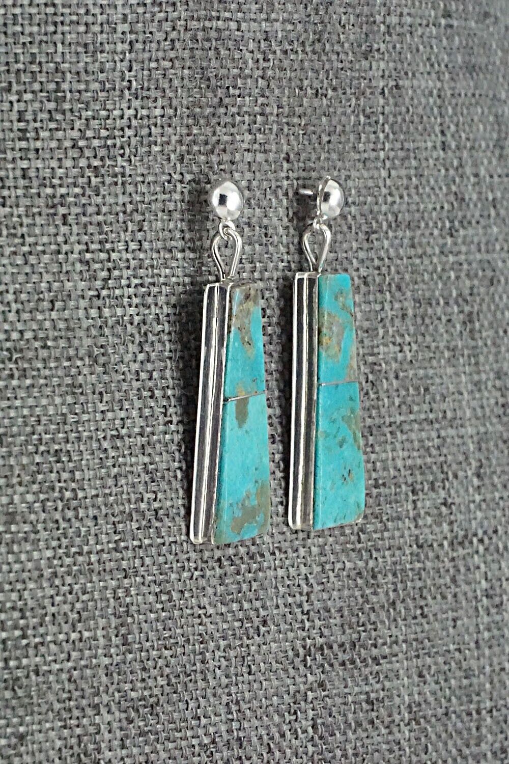 Turquoise & Sterling Silver Earrings - Brenda Pete
