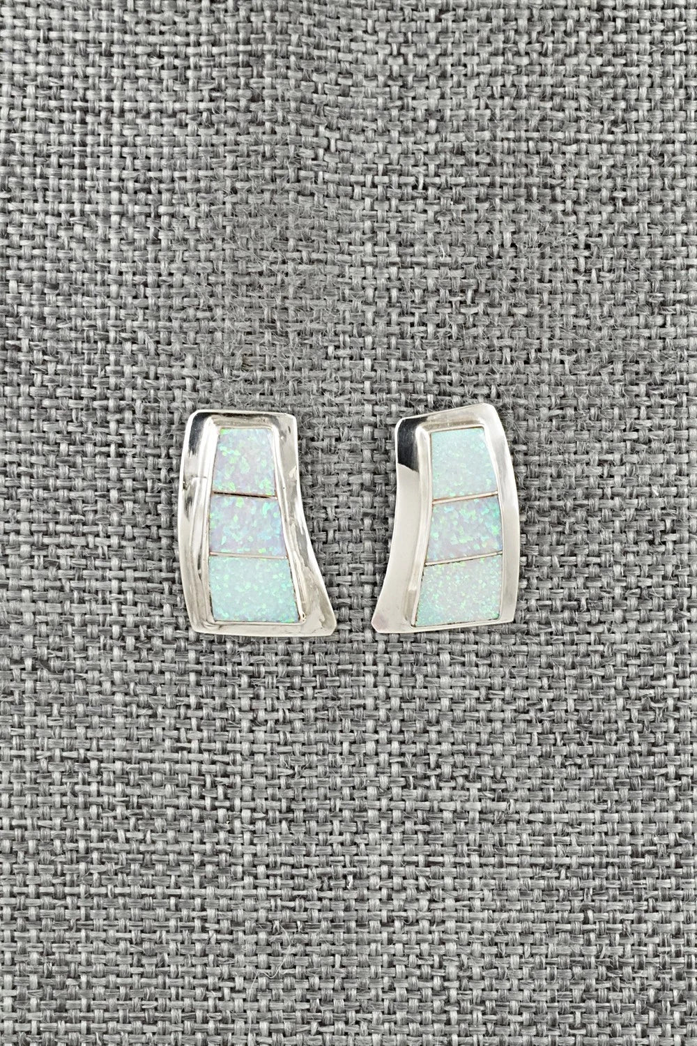 Opalite & Sterling Silver Earrings - Nathaniel Johnson