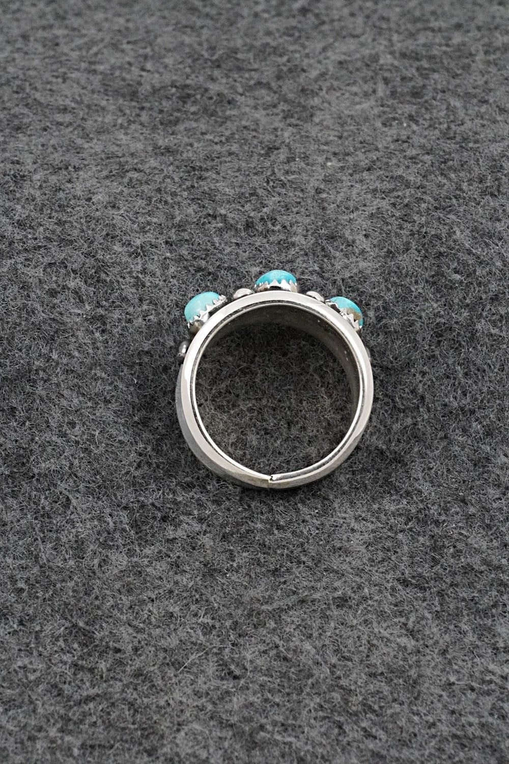 Turquoise & Sterling Silver Ring - Paul Largo - Size 8.5