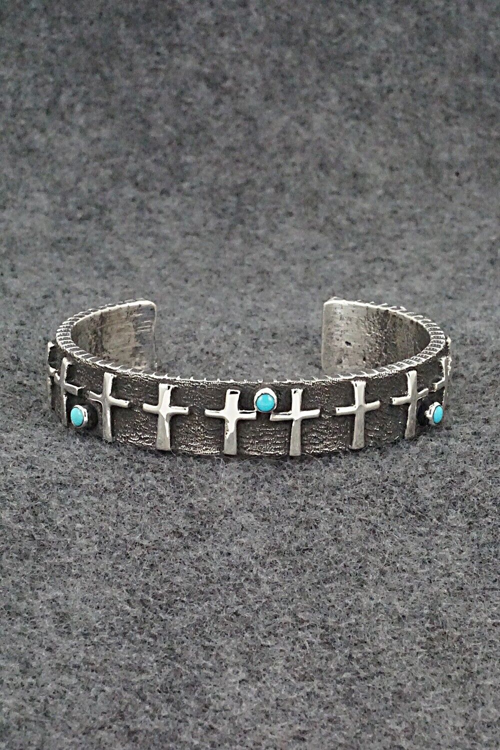 Turquoise & Sterling Silver Bracelet - Ernest Rangel