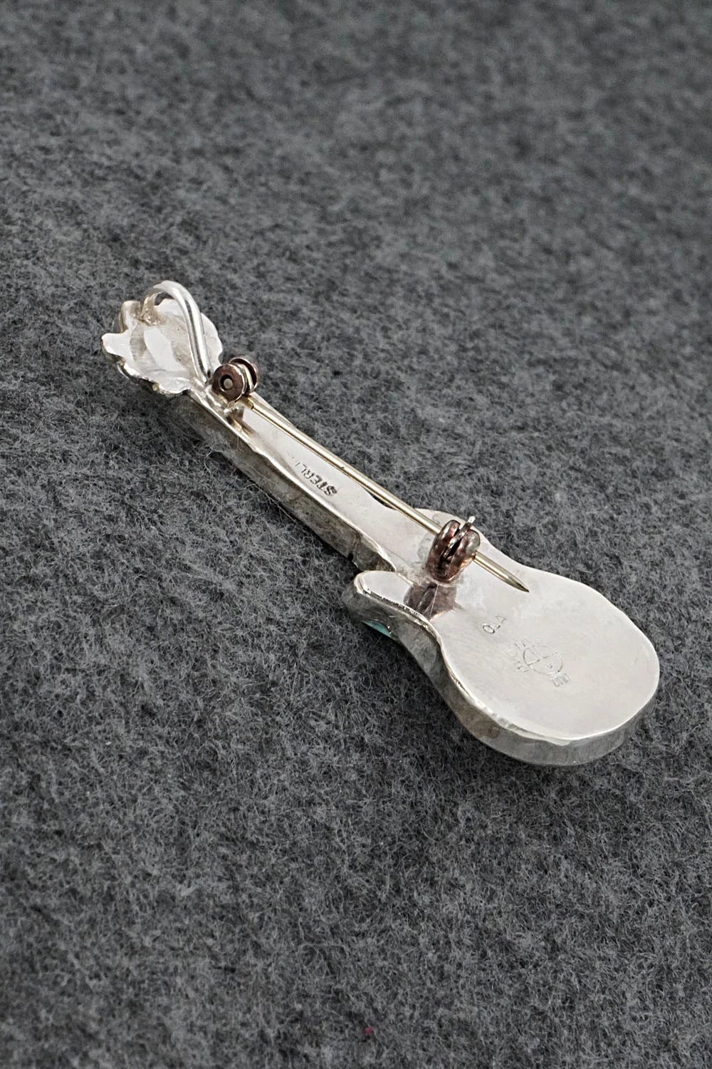 Multi-Stone & Sterling Silver Pendant/Pin - Ola Eriacho