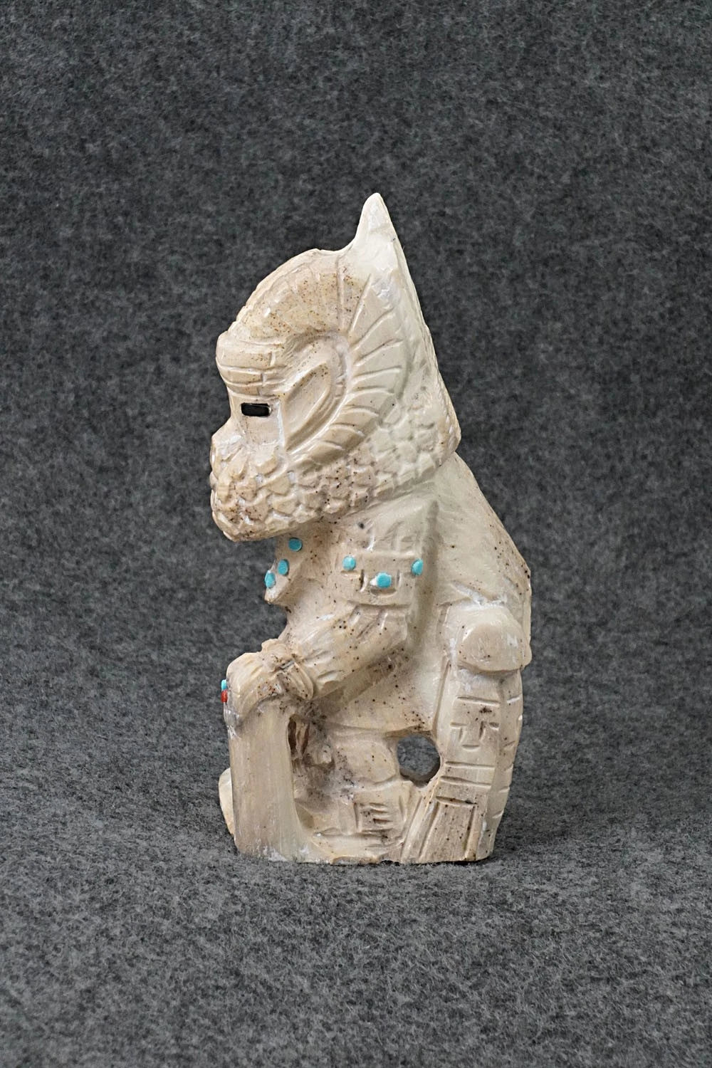 Ram Dancer Zuni Fetish Carving - Derrick Kammasee