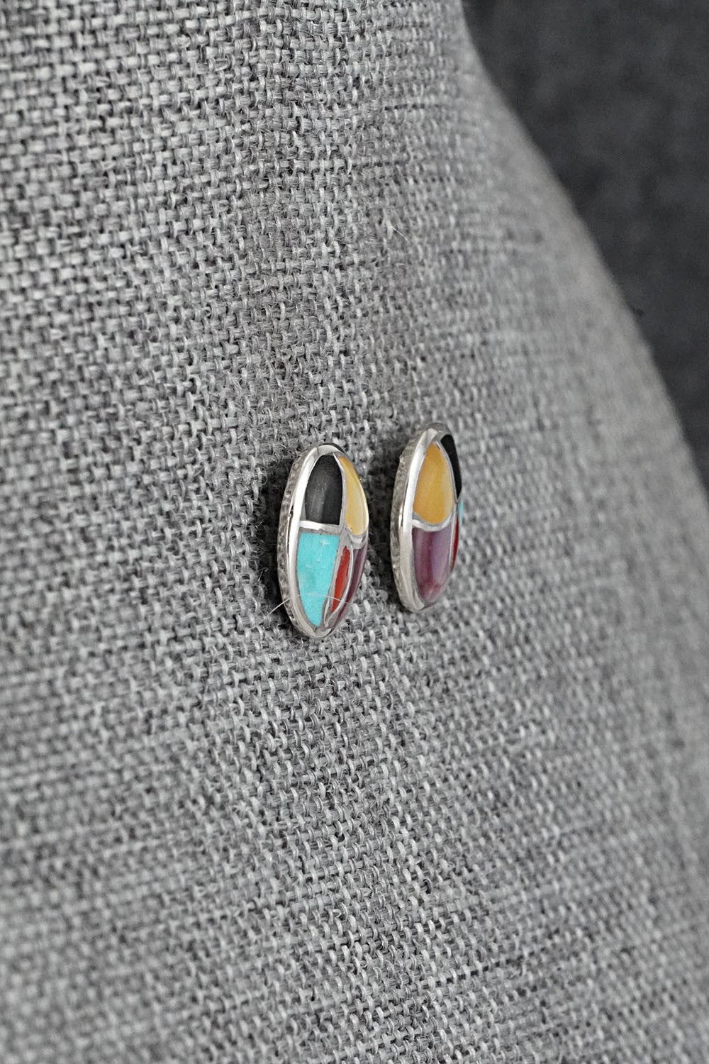 Multi-Stone & Sterling Silver Earrings - Orena Leekya