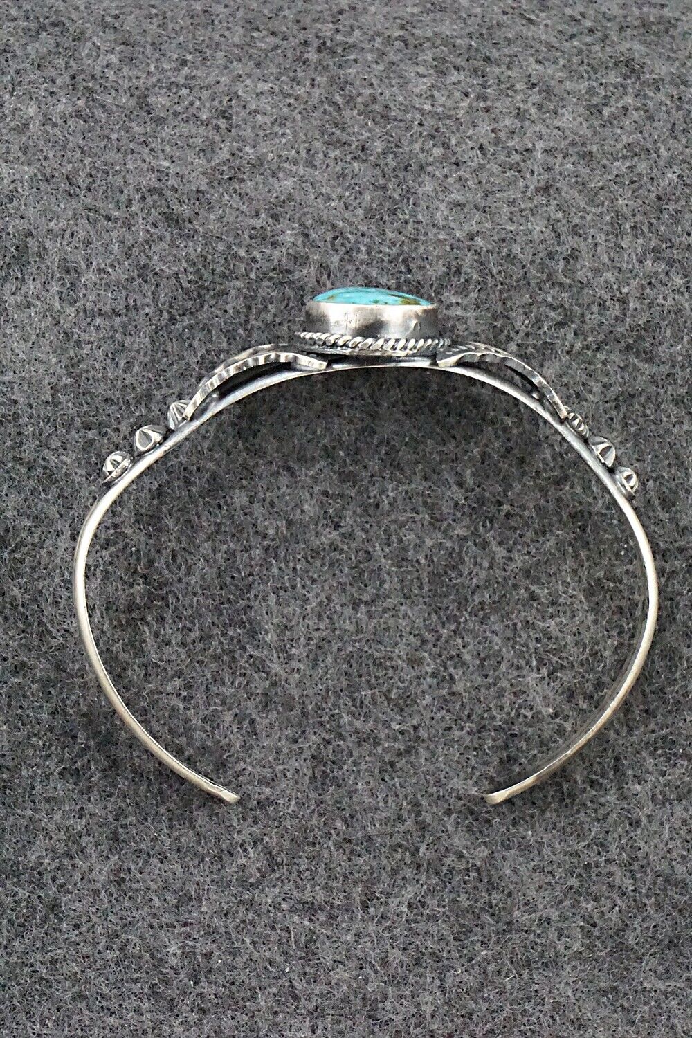 Turquoise & Sterling Silver Bracelet - Gilbert Tom