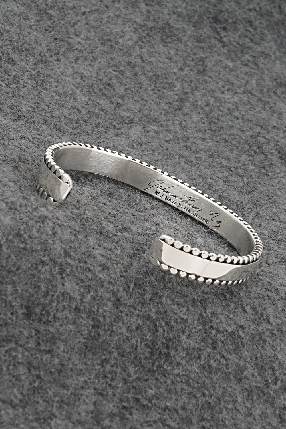 Sterling Silver and 14k Gold Bracelet - Jonathan Nez
