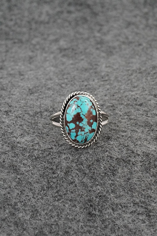 Turquoise & Sterling Silver Ring - Eugene Gruber - Size 9