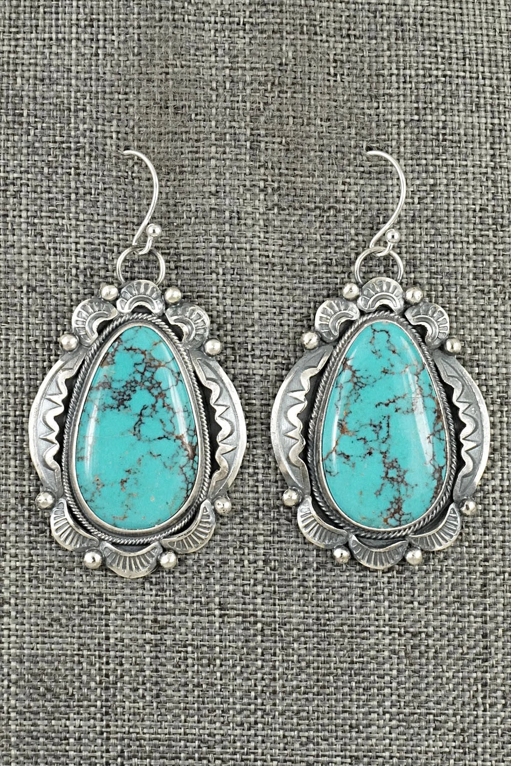 Turquoise & Sterling Silver Earrings - Jackson Hoskie