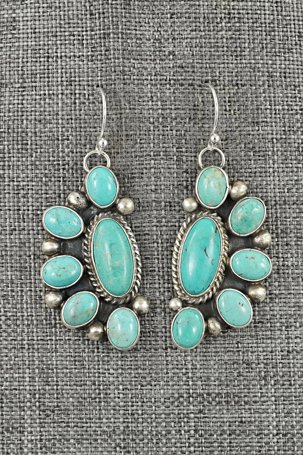 Turquoise & Sterling Silver Earrings - Kathleen Livingston