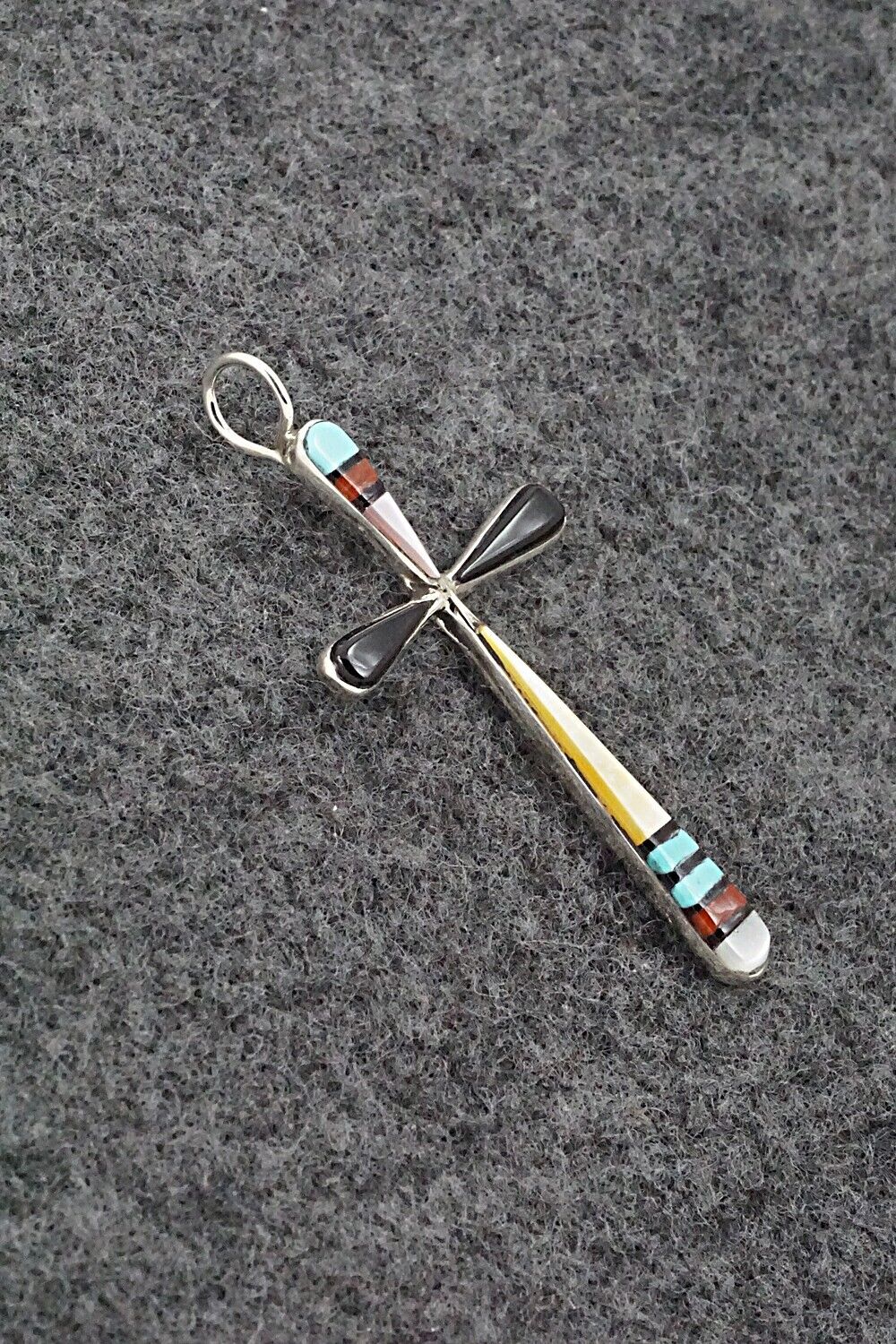 Multi Stone & Sterling Silver Pendant - Sylvester Noche