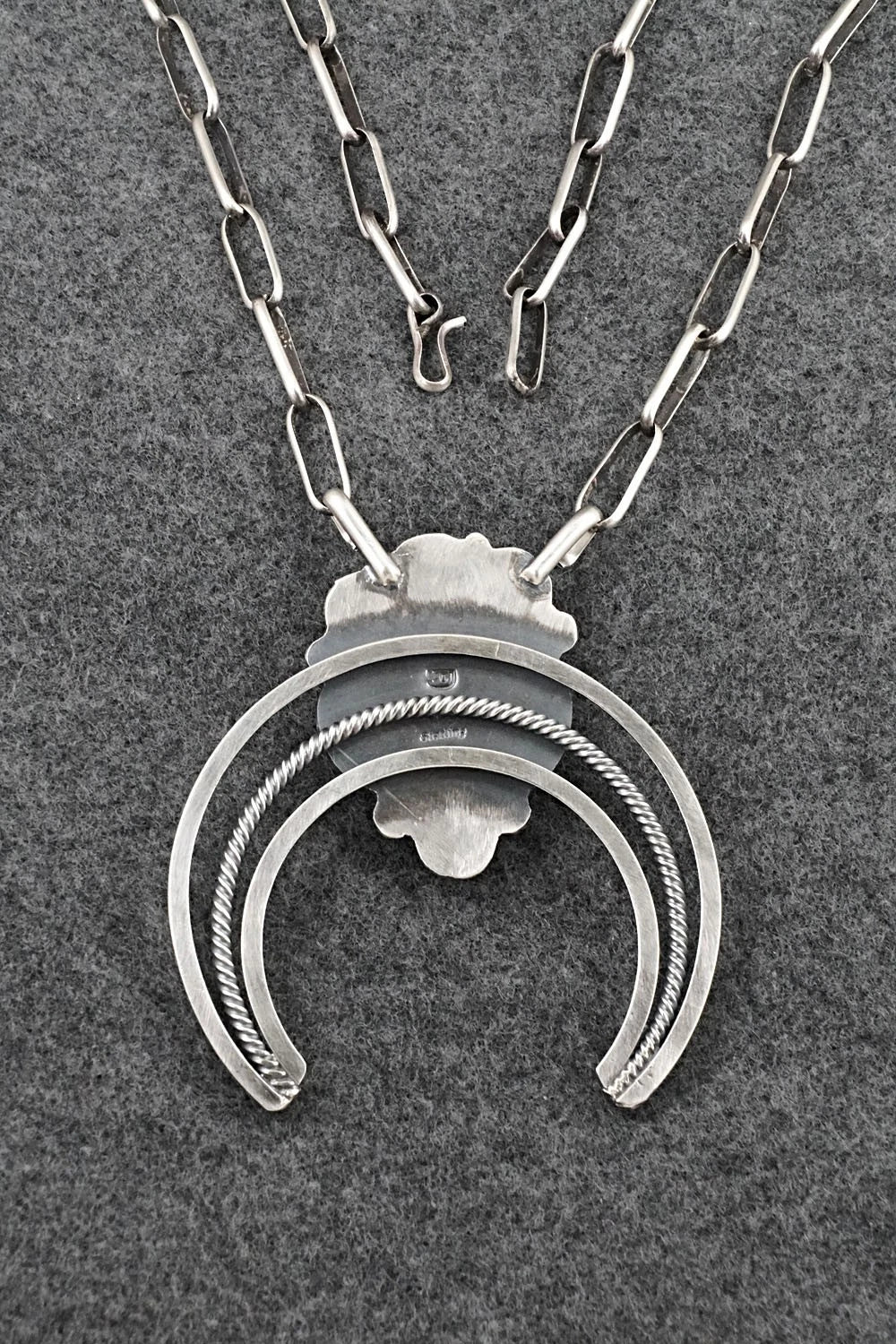 Turquoise & Sterling Silver Necklace - Raymond Delgarito