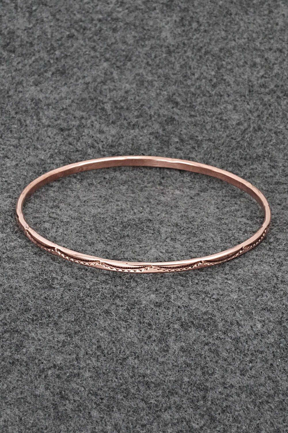 Copper Bangle Bracelet - Elaine Tahe