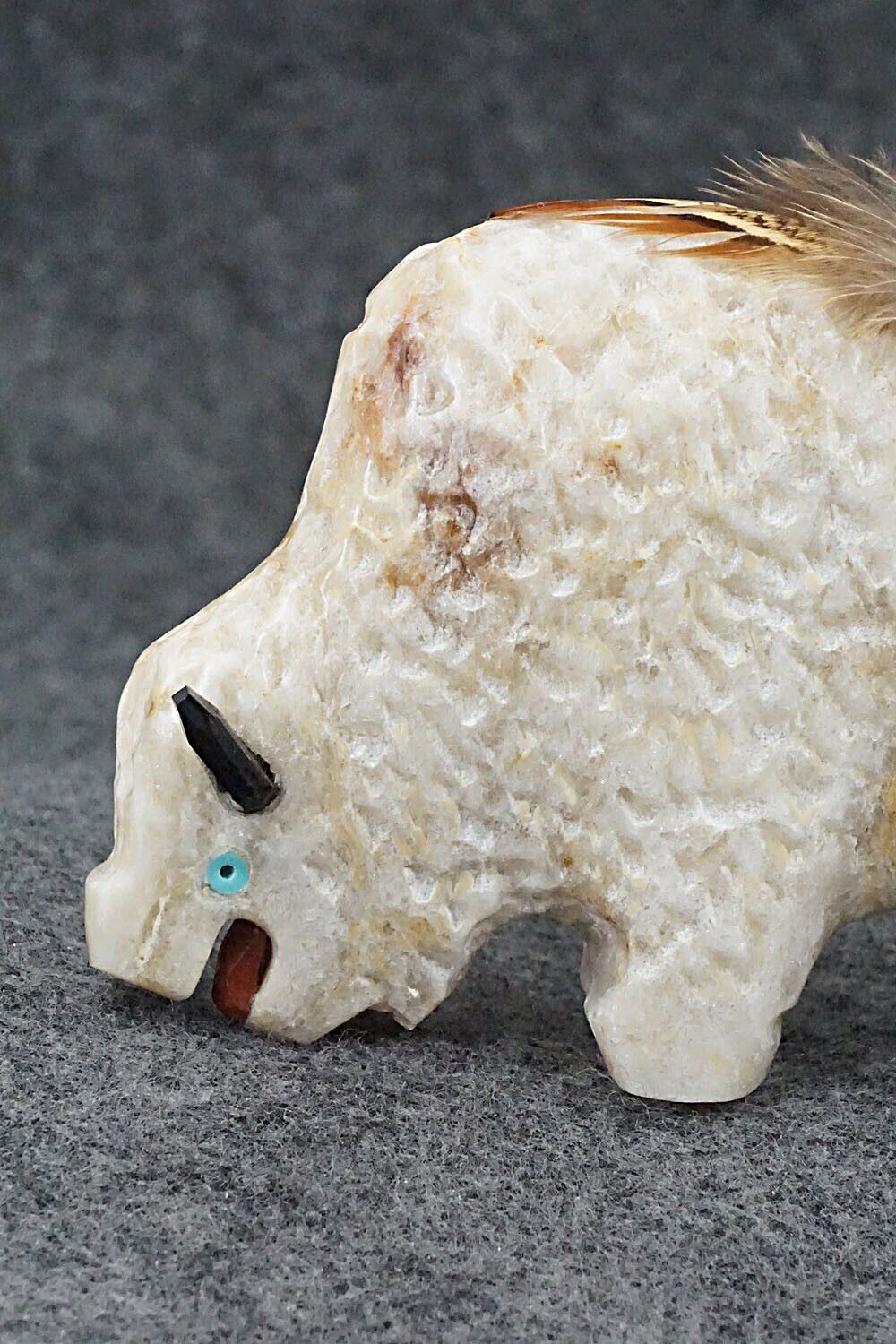 Buffalo Navajo Fetish Carving - Ben Livingston