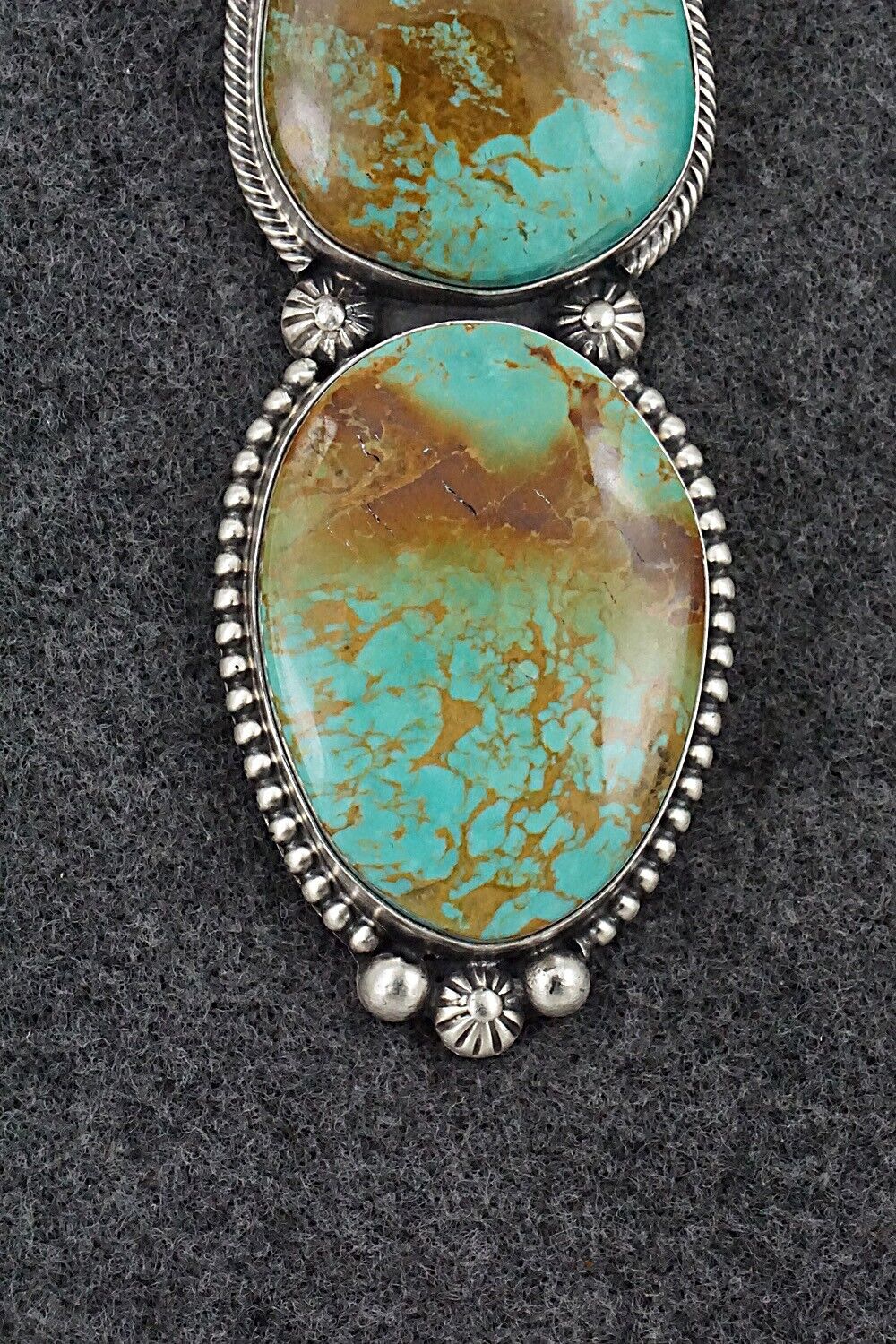 Turquoise & Sterling Silver Pendant - Darrin Livingston