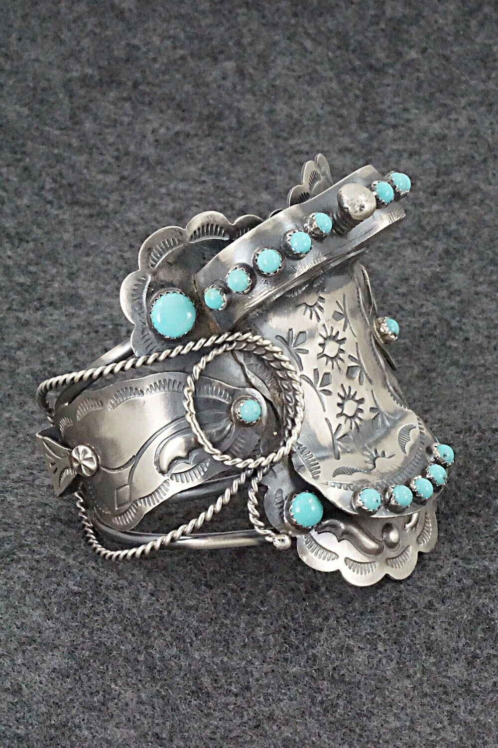 Turquoise & Sterling Silver Bracelet - Tim Yazzie