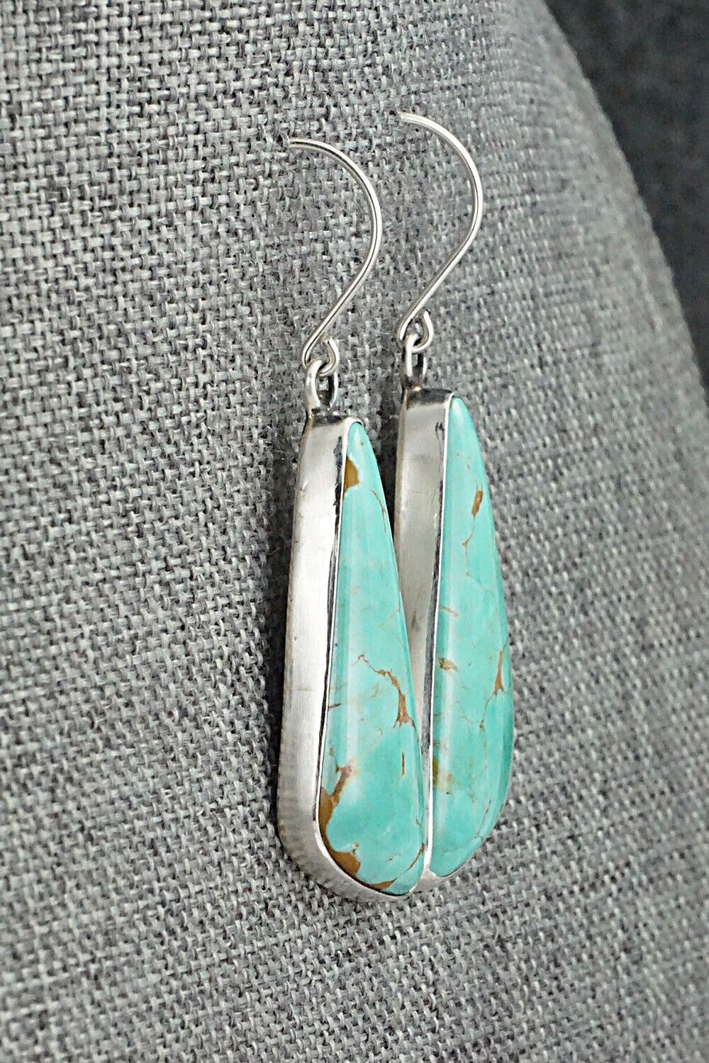 Turquoise & Sterling Silver Earrings - Rena Begay