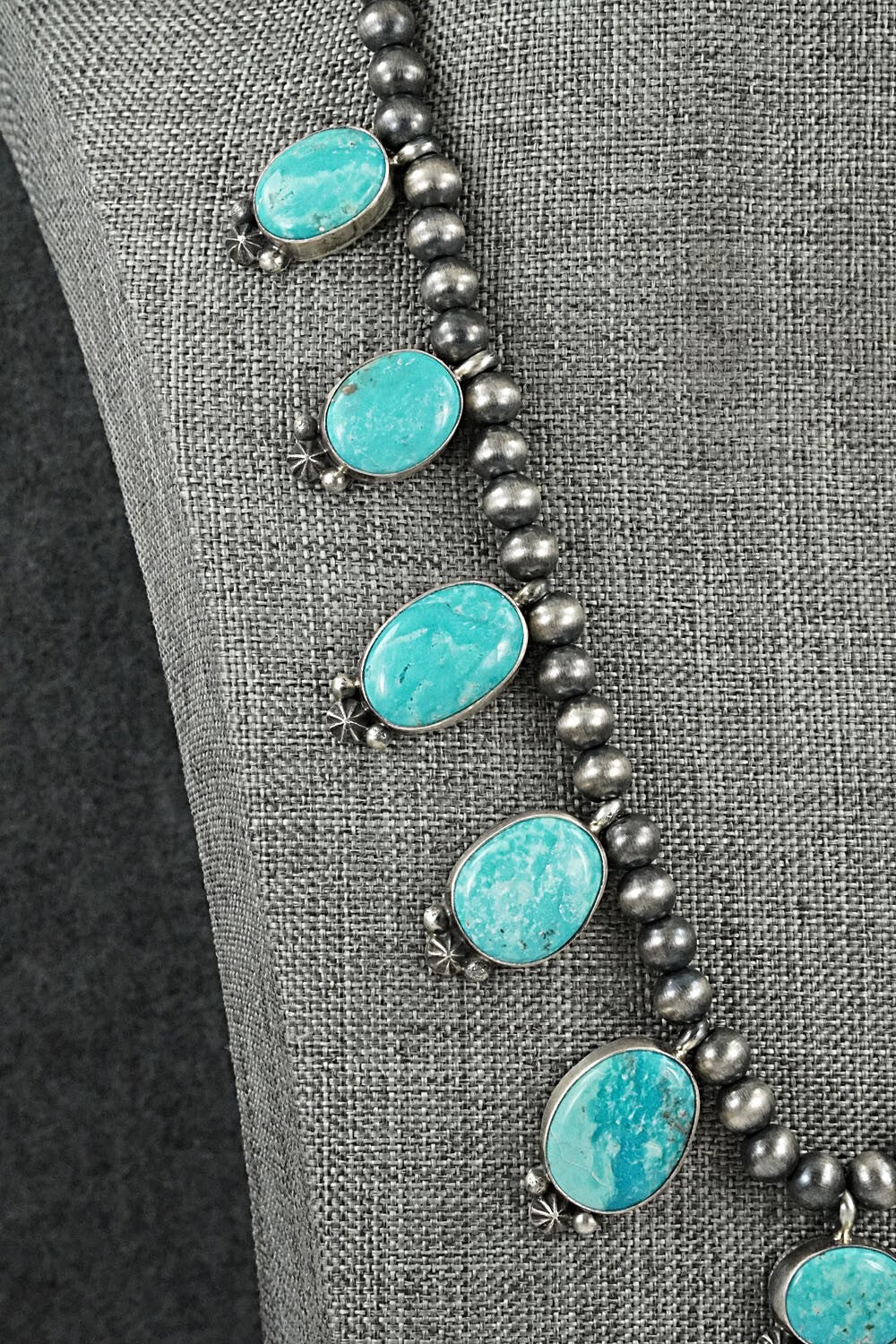 Turquoise & Sterling Silver Necklace Set - Darrin Livingston