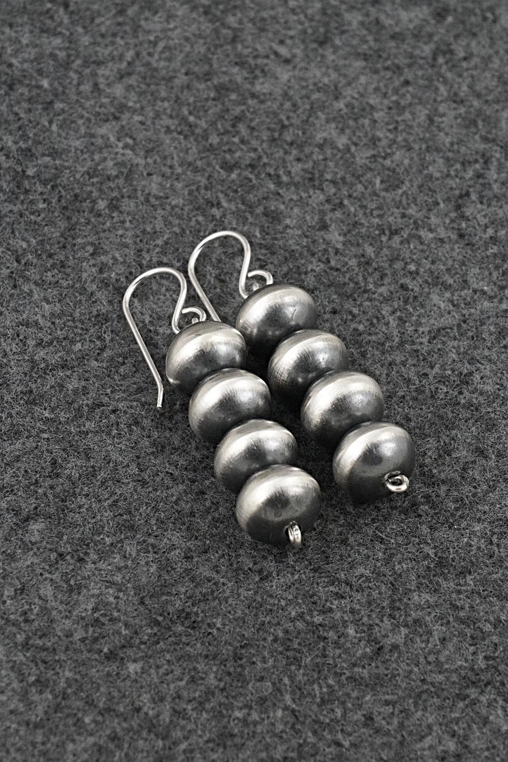 Sterling Silver Navajo Pearl Earrings - Crystal Haley
