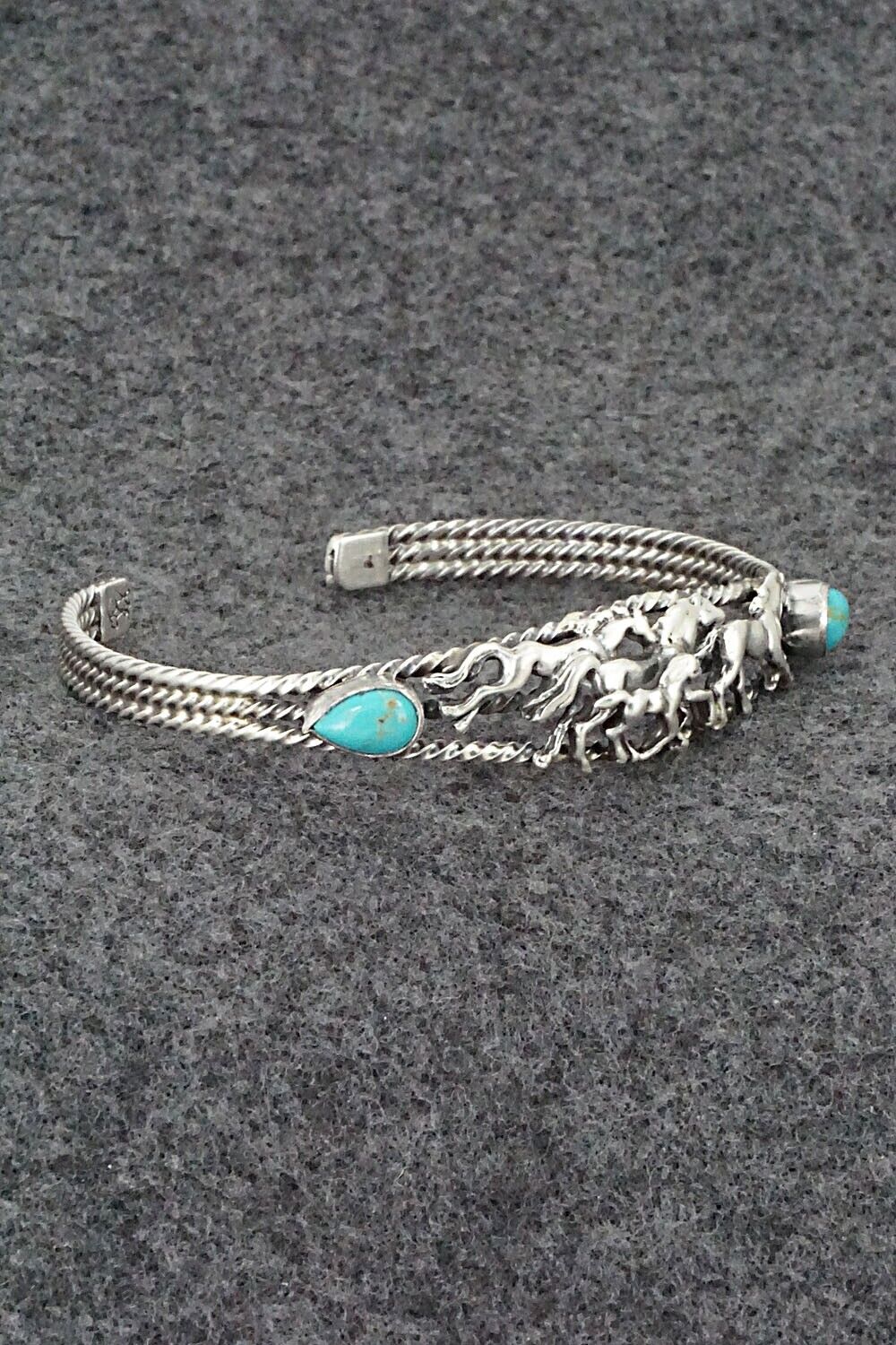 Turquoise & Sterling Silver Bracelet - Bobby Platero