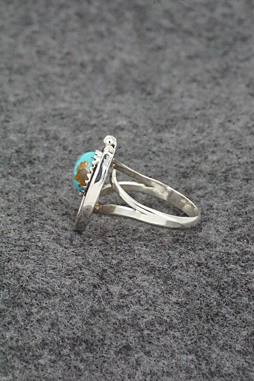 Turquoise & Sterling Silver Ring - Alice Rose Saunders - Size 7