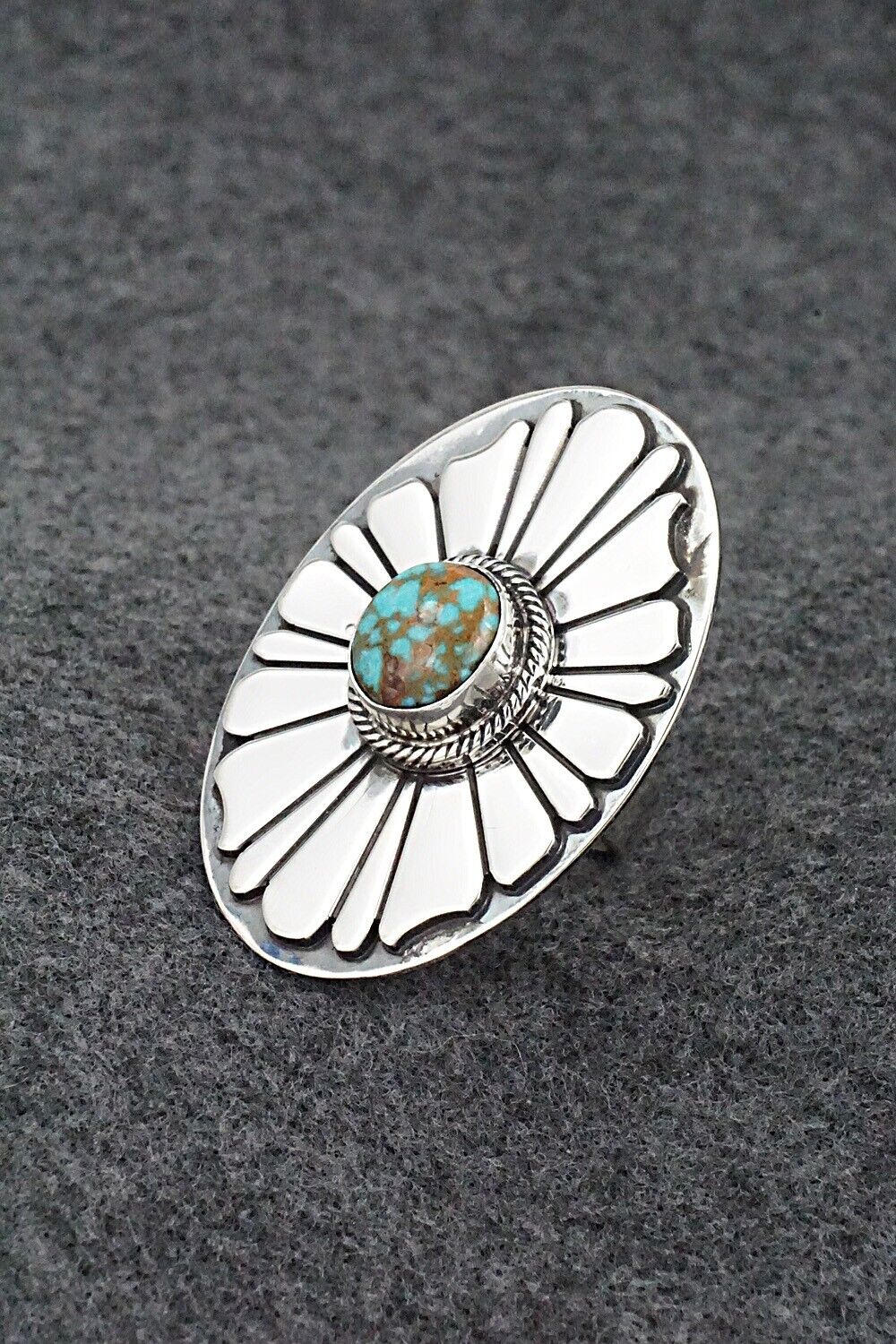 Turquoise & Sterling Silver Ring - Marita Benally - Size 7