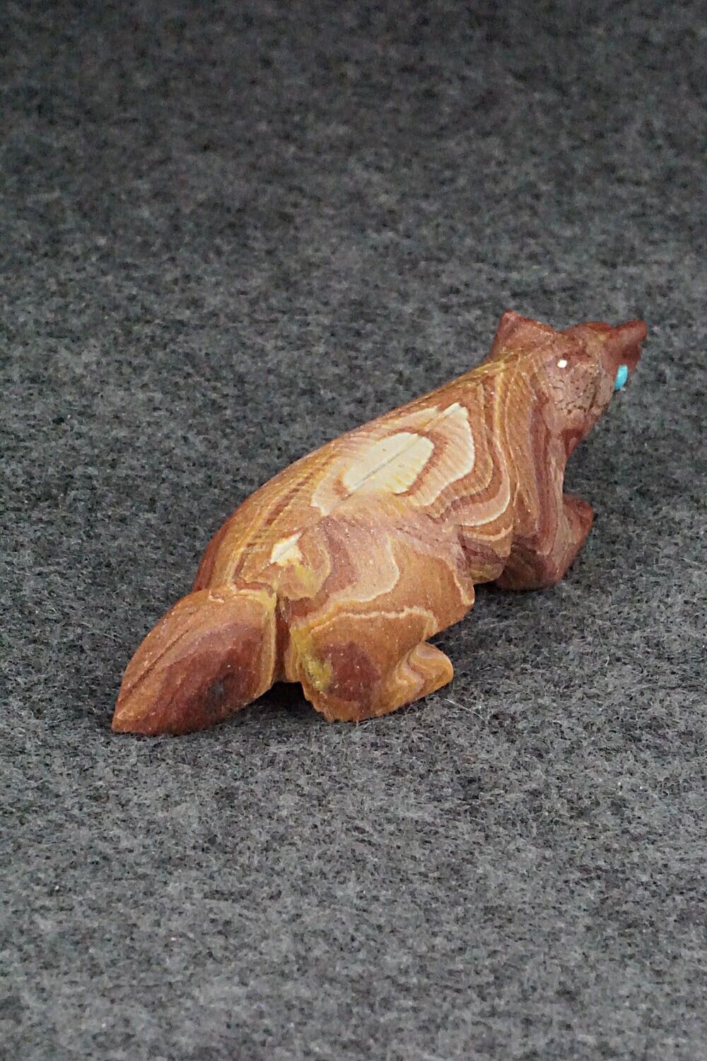 Badger Zuni Fetish Carving - Ronnie Lunasee
