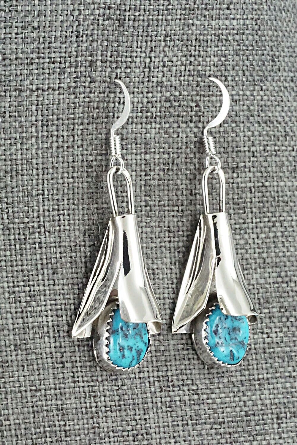 Turquoise & Sterling Silver Squash Blossom Set - Louise Yazzie