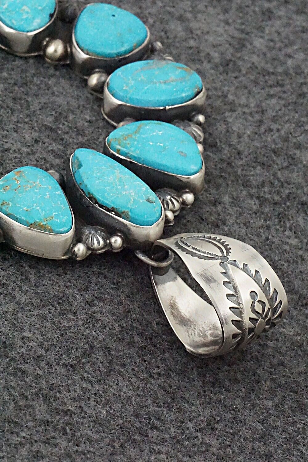 Turquoise & Sterling Silver Pendant - Kathleen Livingston