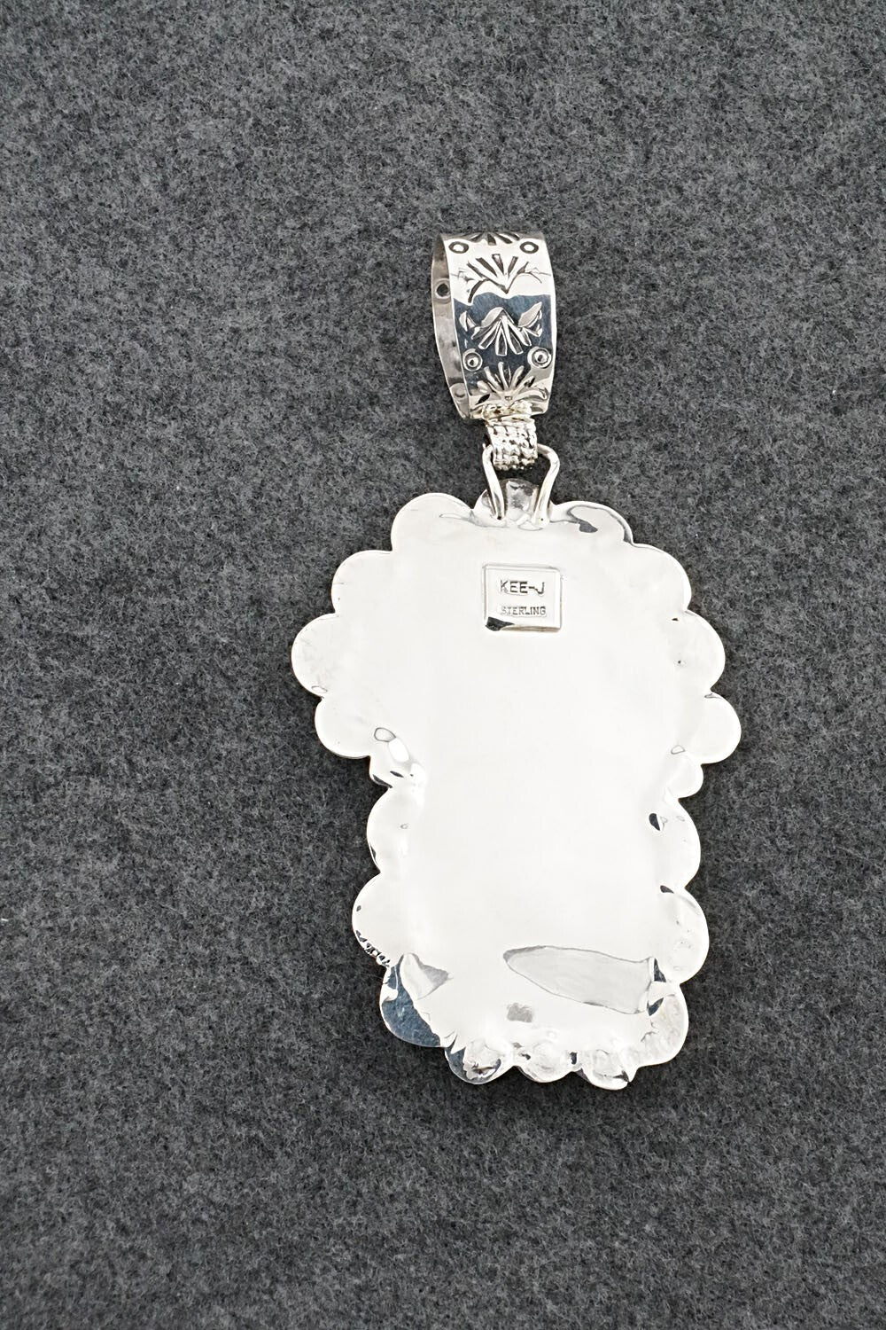 Turquoise & Sterling Silver Pendant - Vernon Johnson