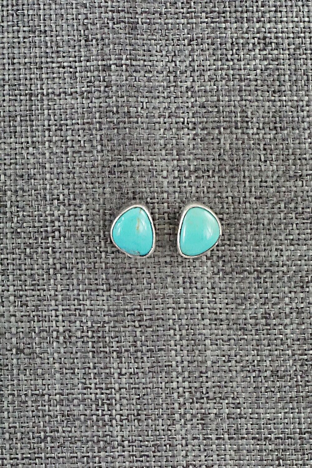 Turquoise & Sterling Silver Earrings - Marco Begaye