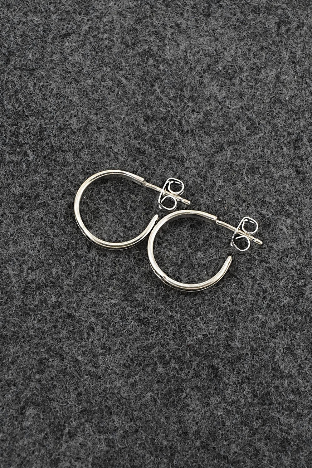 Sterling Silver Hoop Earrings - Elaine Tahe