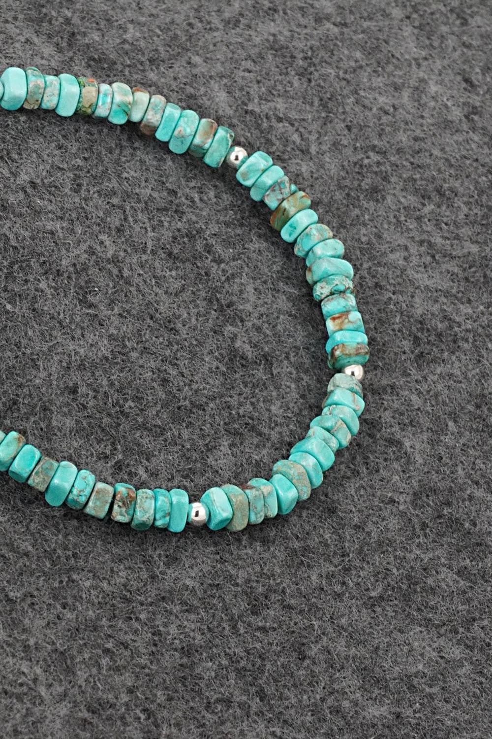 Turquoise & Sterling Silver Bracelet - Doreen Jake