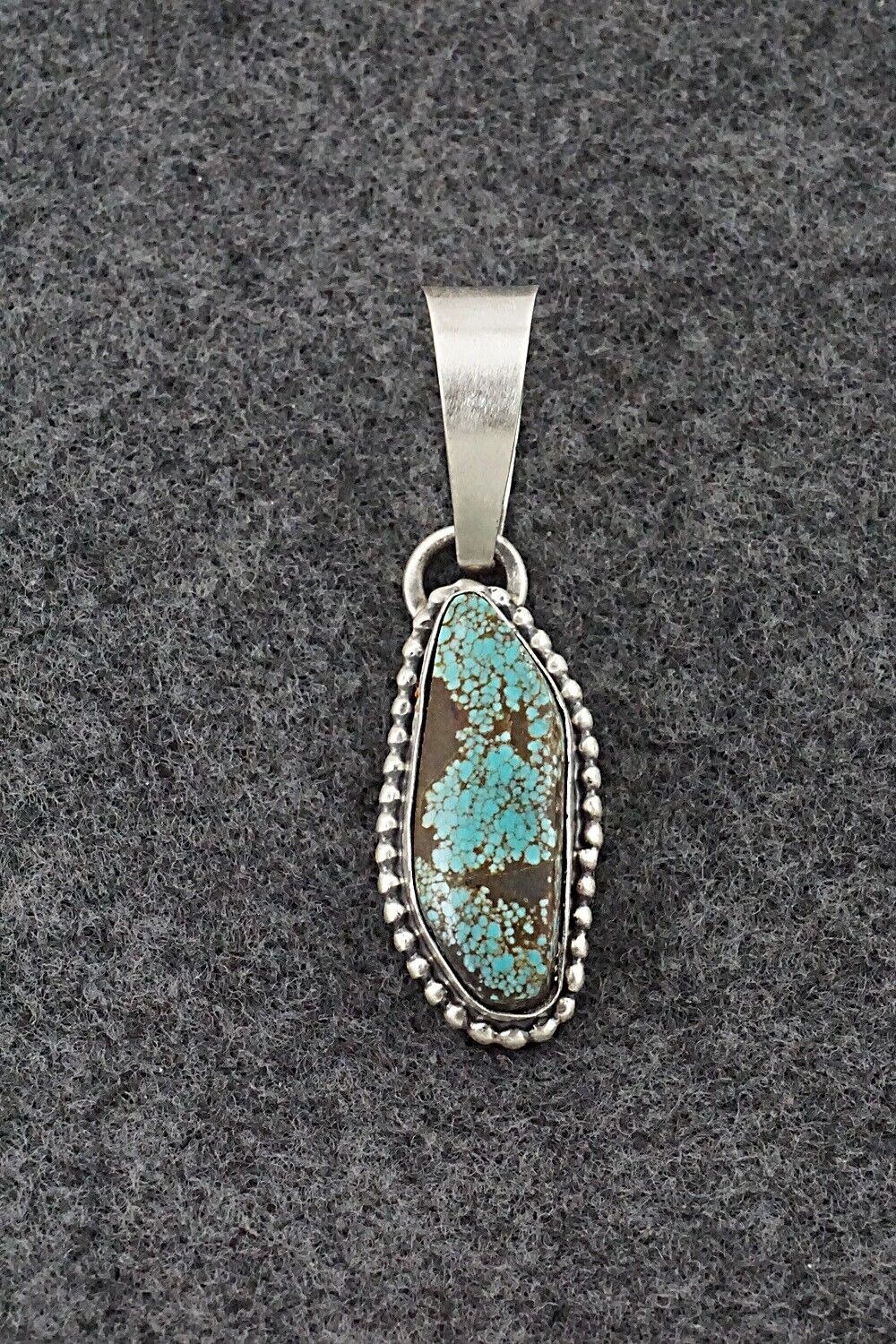 Turquoise & Sterling Silver Pendant - Randy Billy