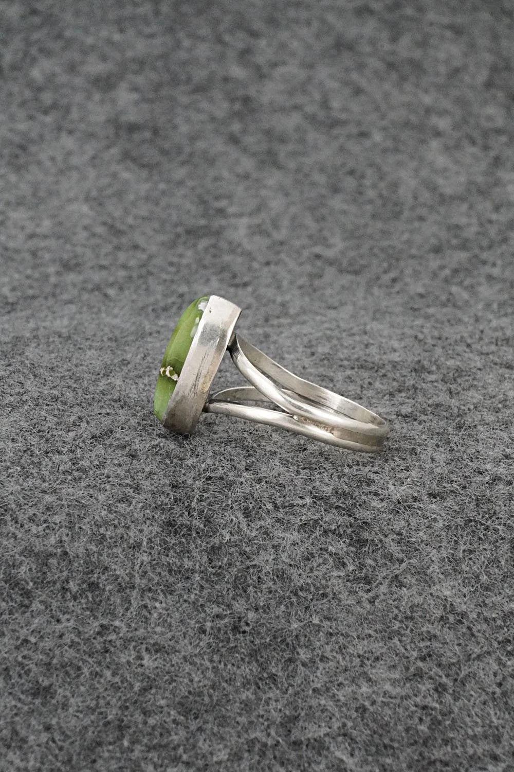 Turquoise & Sterling Silver Ring - Rosemary Saunders - Size 8
