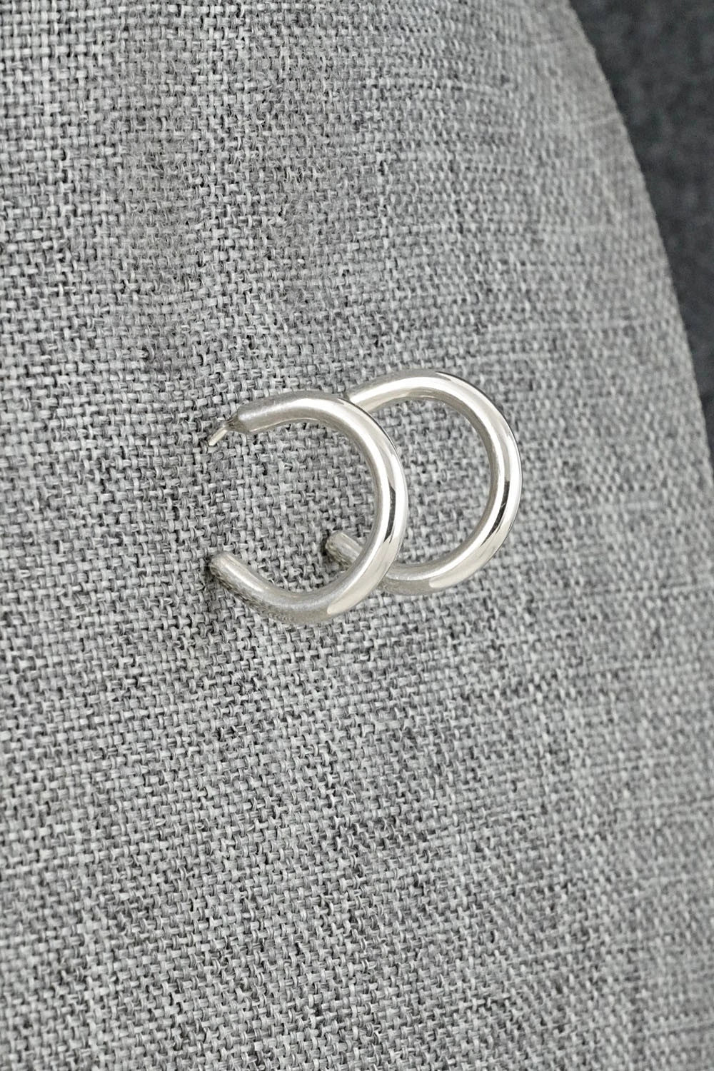 Sterling Silver Hoop Earrings - Elaine Tahe
