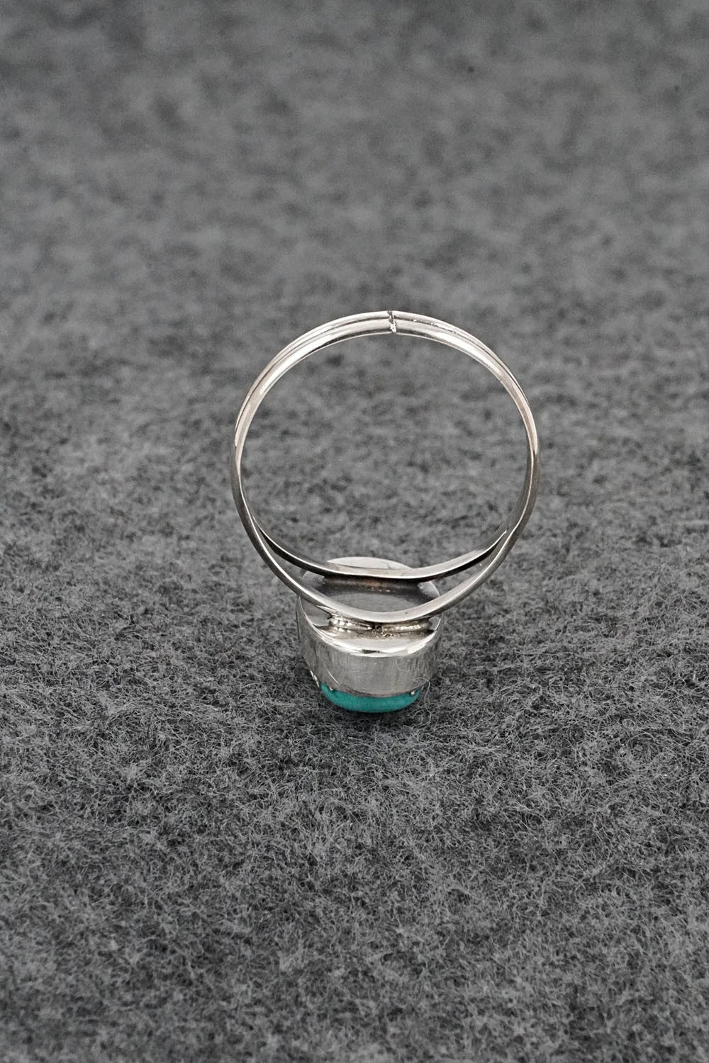 Turquoise & Sterling Silver Ring - Rosemary Saunders - Size 9