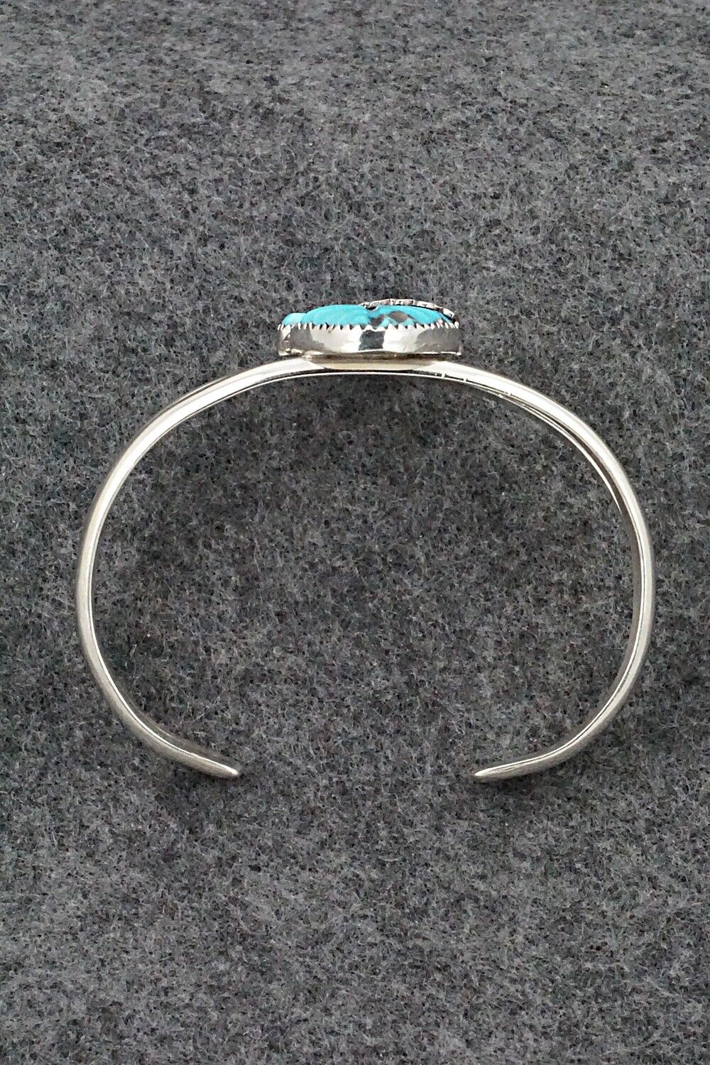 Turquoise & Sterling Silver Bracelet - Lyolita Tsattie
