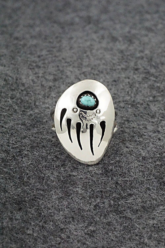 Turquoise & Sterling Silver Ring - Ervin Begay - Size 7